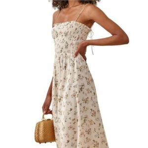 Reformation Sable Midi Floral Dress Size Large